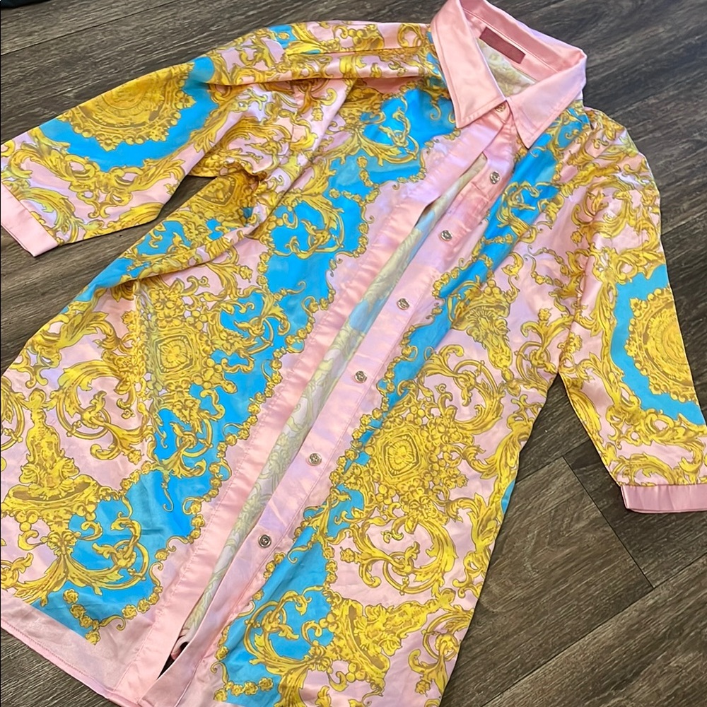 Pink and Blue  Blouse